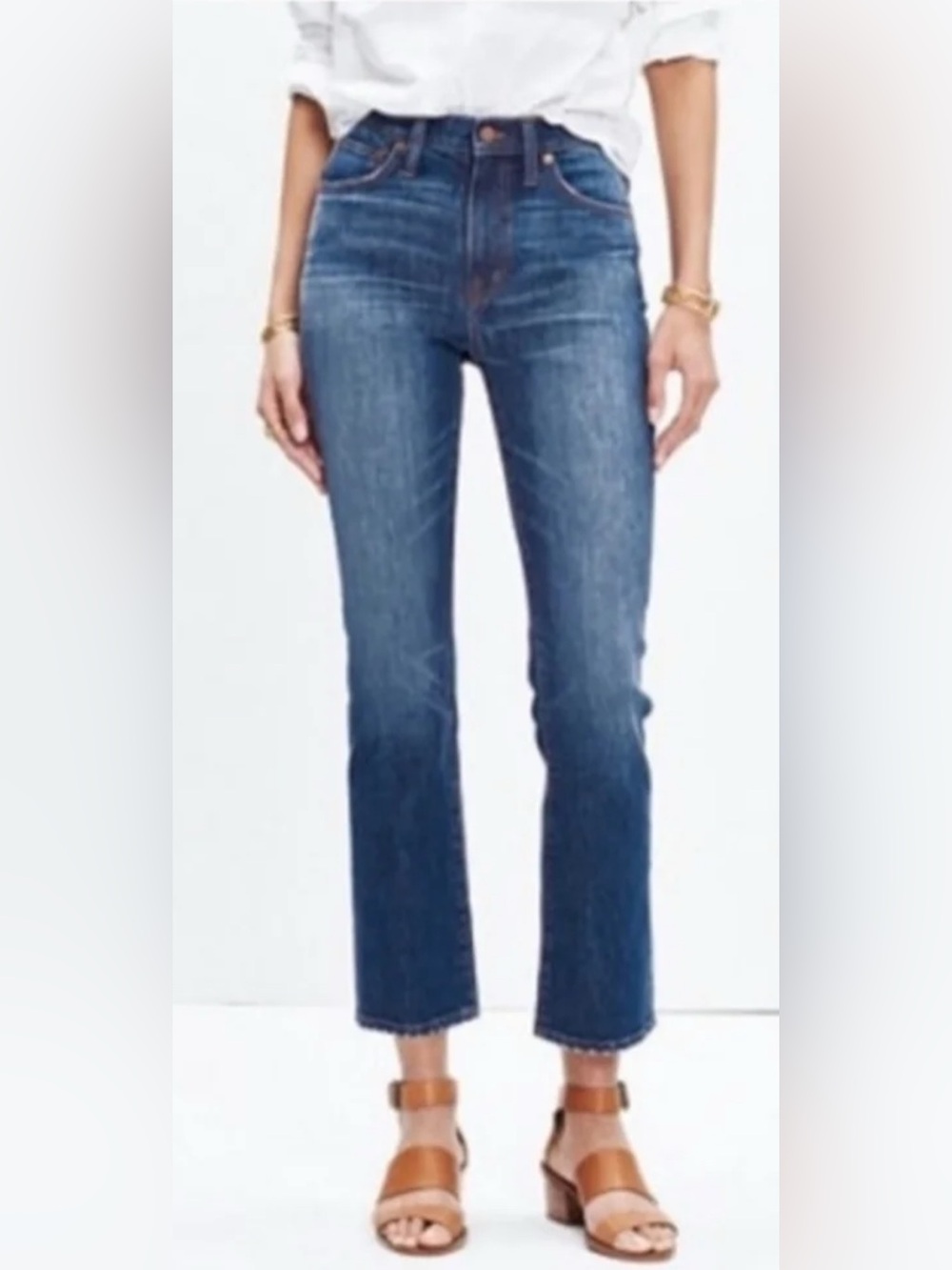 NWT’s Madewell 10” High Riser Demi Boot Jeans Size 31